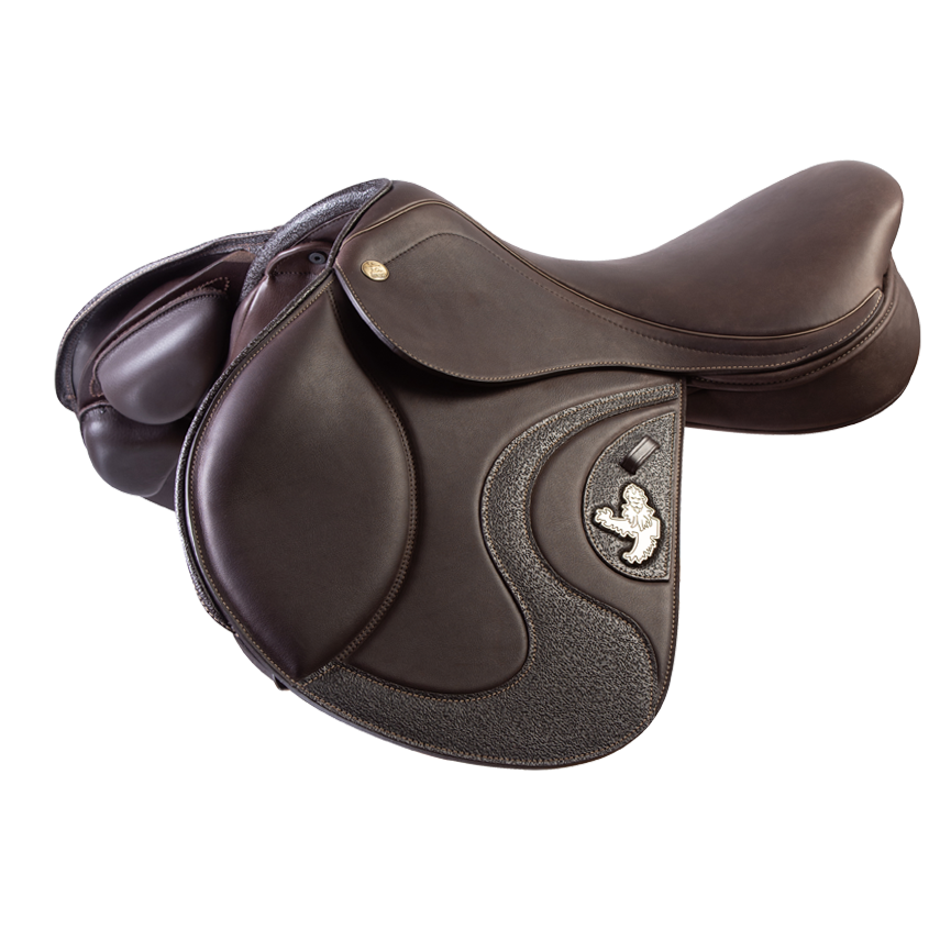 Fairfax World Class Dual Flap Jump Saddle with flocked panel Fairfax